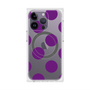 プレミアムスクエアケース with MagSafe［ シンプルドット - Purple ］