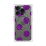 プレミアムスクエアケース with MagSafe［ シンプルドット - Purple ］