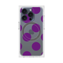 プレミアムスクエアケース with MagSafe［ シンプルドット - Purple ］