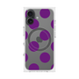 プレミアムスクエアケース with MagSafe［ シンプルドット - Purple ］