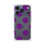 プレミアムスクエアケース with MagSafe［ シンプルドット - Purple ］