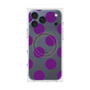 プレミアムスクエアケース with MagSafe［ シンプルドット - Purple ］