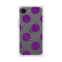 プレミアムスクエアケース with MagSafe［ シンプルドット - Purple ］