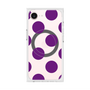 プレミアムスクエアケース with MagSafe［ シンプルドット - Purple ］