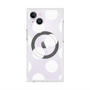 プレミアムスクエアケース with MagSafe［ シンプルドット - White ］