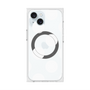 プレミアムスクエアケース with MagSafe［ シンプルドット - White ］