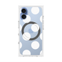 プレミアムスクエアケース with MagSafe［ シンプルドット - White ］