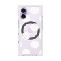プレミアムスクエアケース with MagSafe［ シンプルドット - White ］