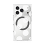 プレミアムスクエアケース with MagSafe［ シンプルドット - White ］