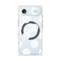 プレミアムスクエアケース with MagSafe［ シンプルドット - White ］