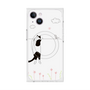 プレミアムスクエアケース with MagSafe［ 夢中に覗く三毛ねこ ］