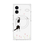 プレミアムスクエアケース with MagSafe［ 夢中に覗く三毛ねこ ］