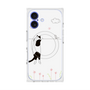 プレミアムスクエアケース with MagSafe［ 夢中に覗く三毛ねこ ］