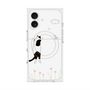 プレミアムスクエアケース with MagSafe［ 夢中に覗く三毛ねこ ］