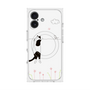 プレミアムスクエアケース with MagSafe［ 夢中に覗く三毛ねこ ］