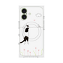 プレミアムスクエアケース with MagSafe［ 夢中に覗く三毛ねこ ］