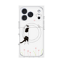 プレミアムスクエアケース with MagSafe［ 夢中に覗く三毛ねこ ］