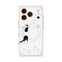 プレミアムスクエアケース with MagSafe［ 夢中に覗く三毛ねこ ］