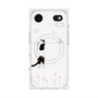 プレミアムスクエアケース with MagSafe［ 夢中に覗く三毛ねこ ］