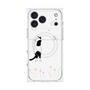 プレミアムスクエアケース with MagSafe［ 夢中に覗く三毛ねこ ］