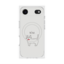 プレミアムスクエアケース with MagSafe［ 蝶ネクタイねこ - White ］