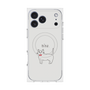 プレミアムスクエアケース with MagSafe［ 蝶ネクタイねこ - White ］