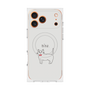 プレミアムスクエアケース with MagSafe［ 蝶ネクタイねこ - White ］