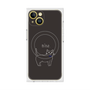 プレミアムスクエアケース with MagSafe［ 蝶ネクタイねこ - Black ］