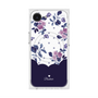 プレミアムスクエアケース with MagSafe［ ツインドットフラワー - Navy ］