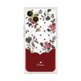 プレミアムスクエアケース with MagSafe［ ツインドットフラワー - Red ］