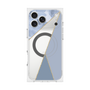 プレミアムスクエアケース with MagSafe［ マーブルトライアングルパレット - Blue ］