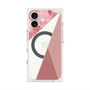 プレミアムスクエアケース with MagSafe［ マーブルトライアングルパレット - Pink ］