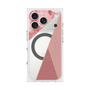 プレミアムスクエアケース with MagSafe［ マーブルトライアングルパレット - Pink ］