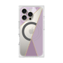 プレミアムスクエアケース with MagSafe［ マーブルトライアングルパレット - Purple ］