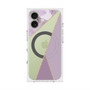 プレミアムスクエアケース with MagSafe［ マーブルトライアングルパレット - Purple ］