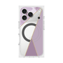 プレミアムスクエアケース with MagSafe［ マーブルトライアングルパレット - Purple ］