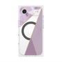 プレミアムスクエアケース with MagSafe［ マーブルトライアングルパレット - Purple ］