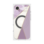 プレミアムスクエアケース with MagSafe［ マーブルトライアングルパレット - Purple ］