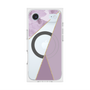 プレミアムスクエアケース with MagSafe［ マーブルトライアングルパレット - Purple ］