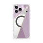 プレミアムスクエアケース with MagSafe［ マーブルトライアングルパレット - Purple ］
