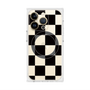 プレミアムスクエアケース with MagSafe［ 市松模様 - Black ］