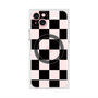 プレミアムスクエアケース with MagSafe［ 市松模様 - Black ］
