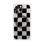 プレミアムスクエアケース with MagSafe［ 市松模様 - Black ］