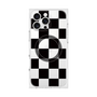 プレミアムスクエアケース with MagSafe［ 市松模様 - Black ］