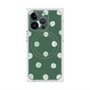 プレミアムスクエアケース with MagSafe［ 水彩ドット・レトロカラー - Green ］