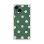 プレミアムスクエアケース with MagSafe［ 水彩ドット・レトロカラー - Green ］