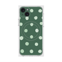 プレミアムスクエアケース with MagSafe［ 水彩ドット・レトロカラー - Green ］