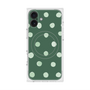 プレミアムスクエアケース with MagSafe［ 水彩ドット・レトロカラー - Green ］