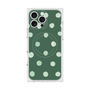 プレミアムスクエアケース with MagSafe［ 水彩ドット・レトロカラー - Green ］