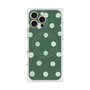 プレミアムスクエアケース with MagSafe［ 水彩ドット・レトロカラー - Green ］